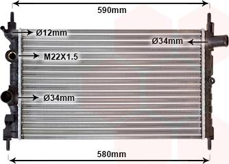 Van Wezel 37002150 - Radiators, Motora dzesēšanas sistēma autodraugiem.lv