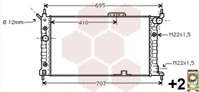 Van Wezel 37002169 - Radiators, Motora dzesēšanas sistēma autodraugiem.lv