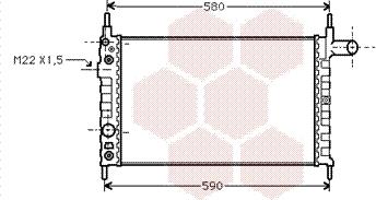 Van Wezel 37002163 - Radiators, Motora dzesēšanas sistēma autodraugiem.lv