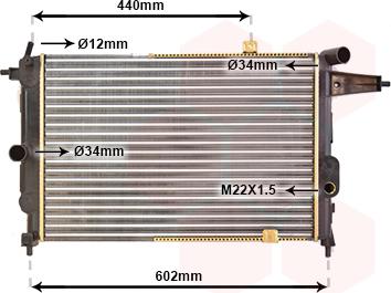 Van Wezel 37002119 - Radiators, Motora dzesēšanas sistēma autodraugiem.lv