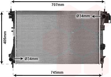 Van Wezel 37002340 - Radiators, Motora dzesēšanas sistēma autodraugiem.lv