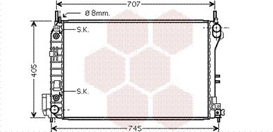 Van Wezel 37002341 - Radiators, Motora dzesēšanas sistēma autodraugiem.lv