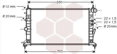 Van Wezel 37002359 - Radiators, Motora dzesēšanas sistēma autodraugiem.lv