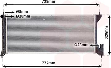 Van Wezel 37002386 - Radiators, Motora dzesēšanas sistēma autodraugiem.lv