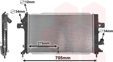 Van Wezel 37002383 - Radiators, Motora dzesēšanas sistēma autodraugiem.lv