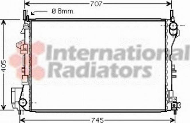 Van Wezel 37002339 - Radiators, Motora dzesēšanas sistēma autodraugiem.lv