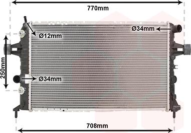 Van Wezel 37002329 - Radiators, Motora dzesēšanas sistēma autodraugiem.lv