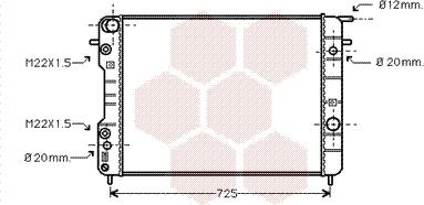 Van Wezel 37002247 - Radiators, Motora dzesēšanas sistēma autodraugiem.lv