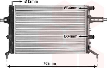 Van Wezel 37002257 - Radiators, Motora dzesēšanas sistēma autodraugiem.lv