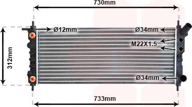 Van Wezel 37002264 - Radiators, Motora dzesēšanas sistēma autodraugiem.lv