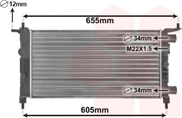 Van Wezel 37002261 - Radiators, Motora dzesēšanas sistēma autodraugiem.lv