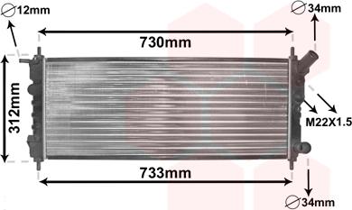 Van Wezel 37002263 - Radiators, Motora dzesēšanas sistēma autodraugiem.lv