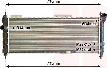 Van Wezel 37002203 - Radiators, Motora dzesēšanas sistēma autodraugiem.lv