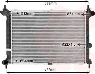 Van Wezel 37002207 - Radiators, Motora dzesēšanas sistēma autodraugiem.lv