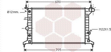 Van Wezel 37002219 - Radiators, Motora dzesēšanas sistēma autodraugiem.lv