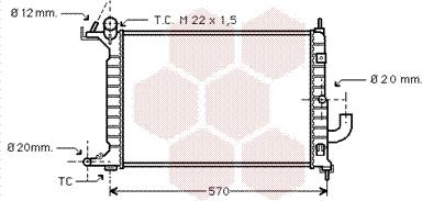 Van Wezel 37002221 - Radiators, Motora dzesēšanas sistēma autodraugiem.lv