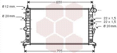 Van Wezel 37002222 - Radiators, Motora dzesēšanas sistēma autodraugiem.lv