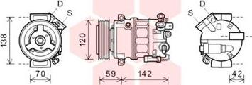 Van Wezel 3700K576 - Kompresors, Gaisa kond. sistēma autodraugiem.lv