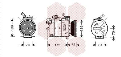 Van Wezel 3700K376 - Kompresors, Gaisa kond. sistēma autodraugiem.lv