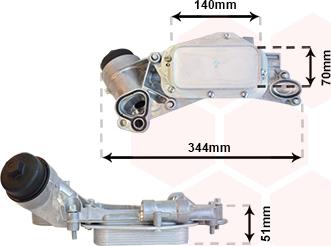 Van Wezel 37013684 - Eļļas radiators, Motoreļļa autodraugiem.lv