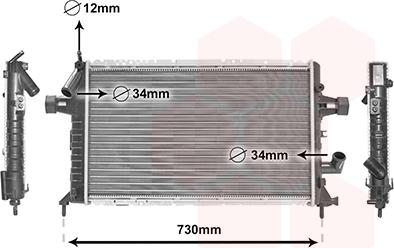 Van Wezel 37012294 - Radiators, Motora dzesēšanas sistēma autodraugiem.lv