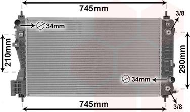 Van Wezel 37012714 - Radiators, Motora dzesēšanas sistēma autodraugiem.lv