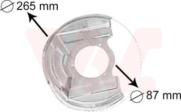 Van Wezel 3770371 - Dubļu sargs, Bremžu disks autodraugiem.lv