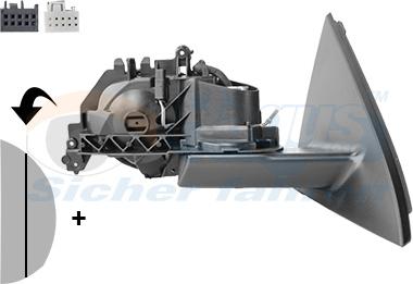 Van Wezel 2930854 - Ārējais atpakaļskata spogulis autodraugiem.lv
