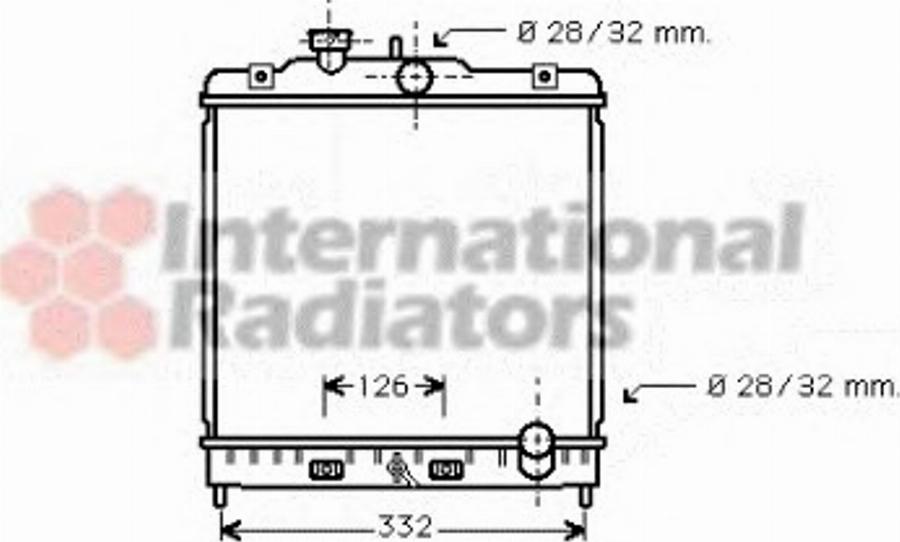 Van Wezel 25002120 - Radiators, Motora dzesēšanas sistēma autodraugiem.lv