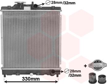 Van Wezel 25002121 - Radiators, Motora dzesēšanas sistēma autodraugiem.lv