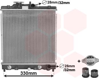 Van Wezel 25002122 - Radiators, Motora dzesēšanas sistēma autodraugiem.lv