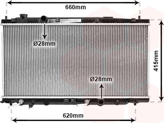 Van Wezel 25002253 - Radiators, Motora dzesēšanas sistēma autodraugiem.lv