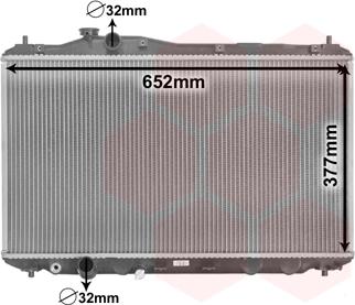 Van Wezel 25002702 - Radiators, Motora dzesēšanas sistēma autodraugiem.lv