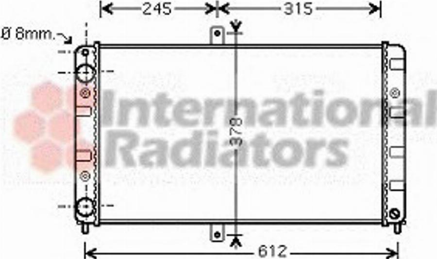 Van Wezel 26002016 - Radiators, Motora dzesēšanas sistēma autodraugiem.lv