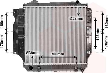 Van Wezel 21002023 - Radiators, Motora dzesēšanas sistēma autodraugiem.lv