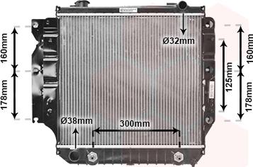 Van Wezel 21002022 - Radiators, Motora dzesēšanas sistēma autodraugiem.lv