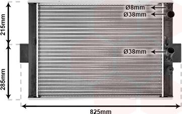 Van Wezel 28002062 - Radiators, Motora dzesēšanas sistēma autodraugiem.lv