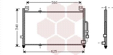 Van Wezel 27005104 - Kondensators, Gaisa kond. sistēma autodraugiem.lv