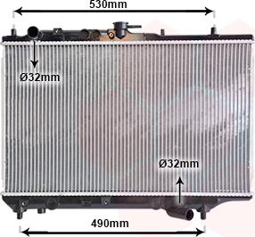 Van Wezel 27002088 - Radiators, Motora dzesēšanas sistēma autodraugiem.lv