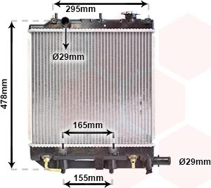 Van Wezel 27002166 - Radiators, Motora dzesēšanas sistēma autodraugiem.lv