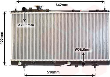 Van Wezel 27002168 - Radiators, Motora dzesēšanas sistēma autodraugiem.lv