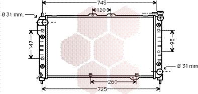 Van Wezel 27002113 - Radiators, Motora dzesēšanas sistēma autodraugiem.lv