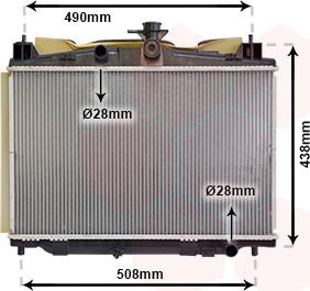 Van Wezel 27002213 - Radiators, Motora dzesēšanas sistēma autodraugiem.lv