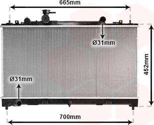 Van Wezel 27002226 - Radiators, Motora dzesēšanas sistēma autodraugiem.lv