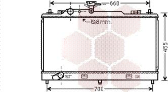 Van Wezel 27002222 - Radiators, Motora dzesēšanas sistēma autodraugiem.lv