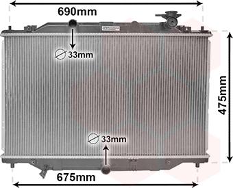 Van Wezel 27002270 - Radiators, Motora dzesēšanas sistēma autodraugiem.lv