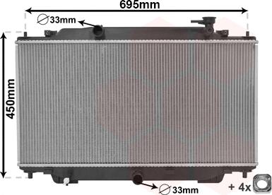 Van Wezel 27012703 - Radiators, Motora dzesēšanas sistēma autodraugiem.lv