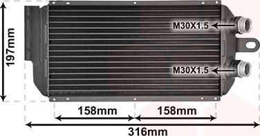Van Wezel 74003092 - Eļļas radiators, Motoreļļa autodraugiem.lv