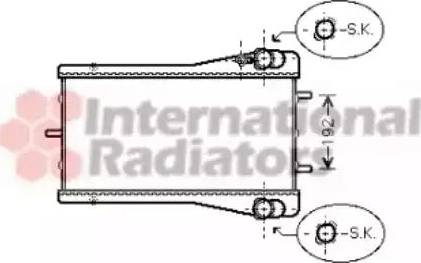 Van Wezel 74002044 - Radiators, Motora dzesēšanas sistēma autodraugiem.lv