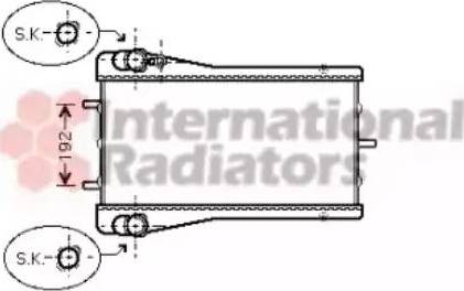 Van Wezel 74002043 - Radiators, Motora dzesēšanas sistēma autodraugiem.lv